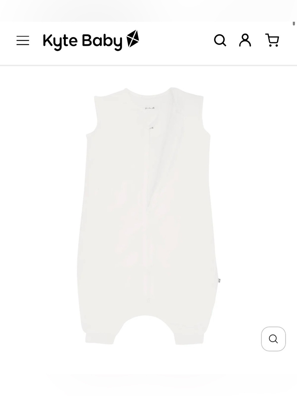 Kyte BABY Sleep Bag Walker in Cloud 1.0 Tog Size M